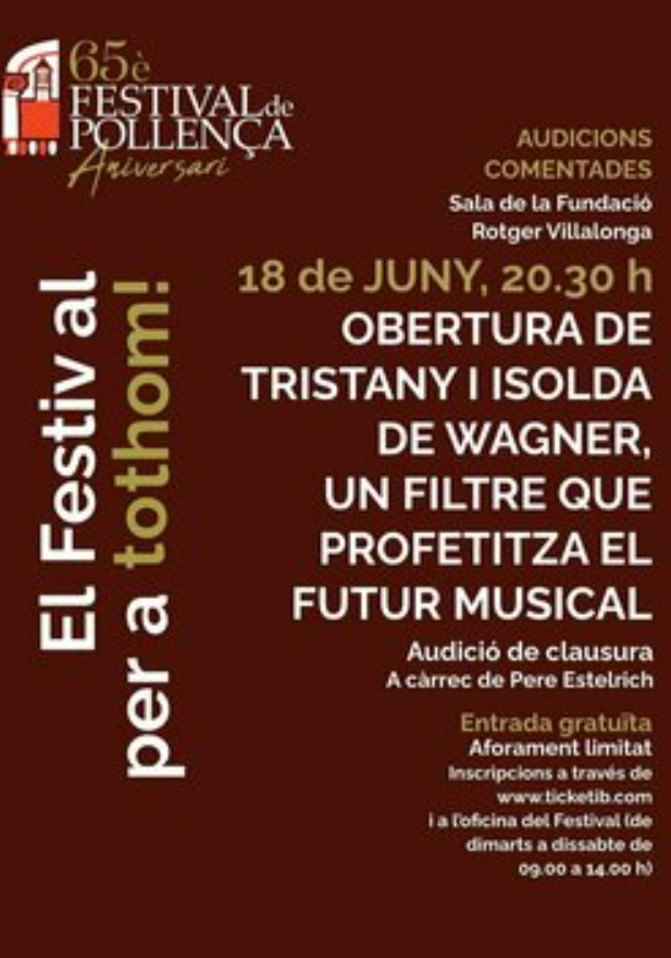 Festival per a Tothom: “Tristany i Isolda” de Wagner