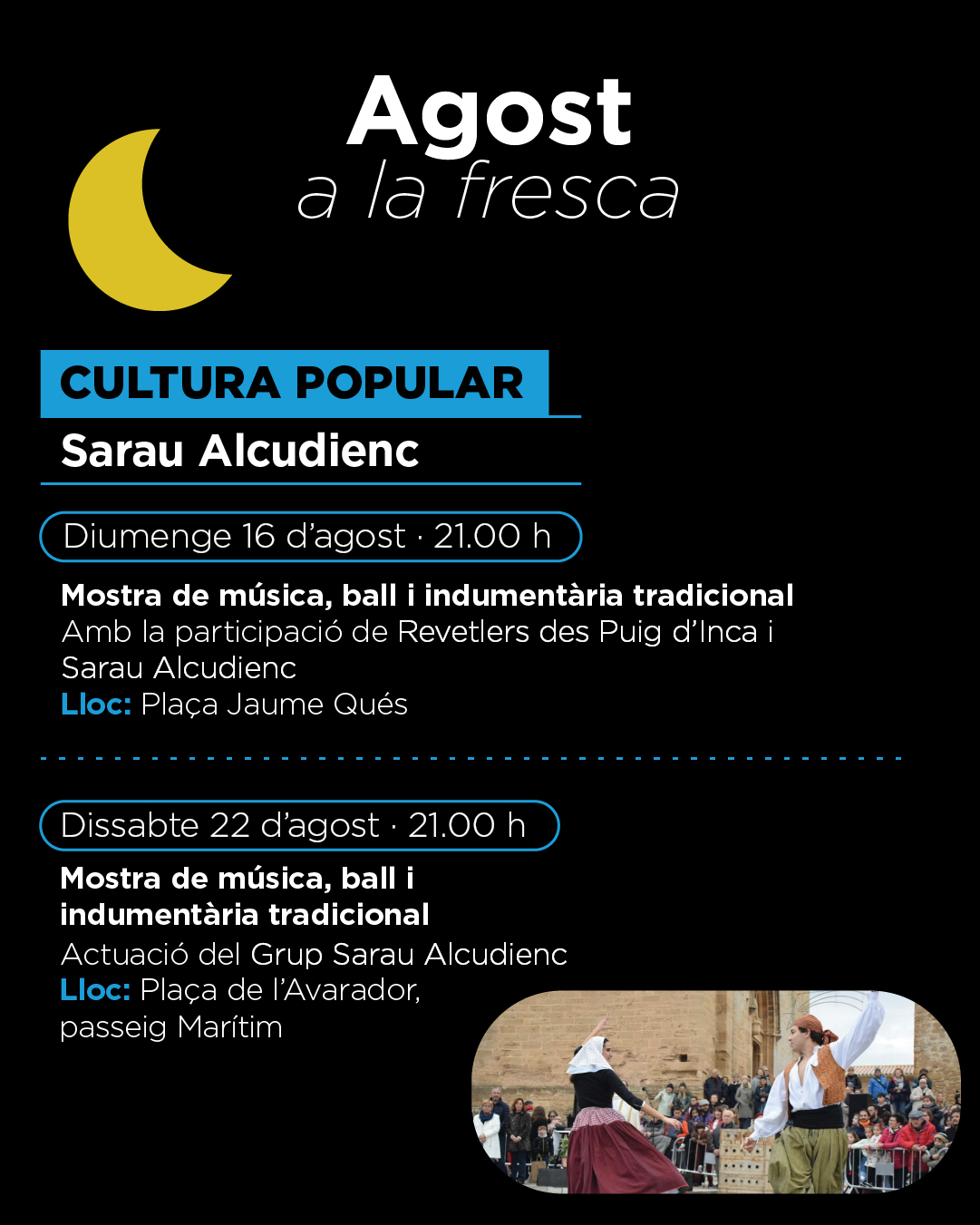Mostra de música, ball i indumentària tradicional — Grup Sarau Alcudienc
