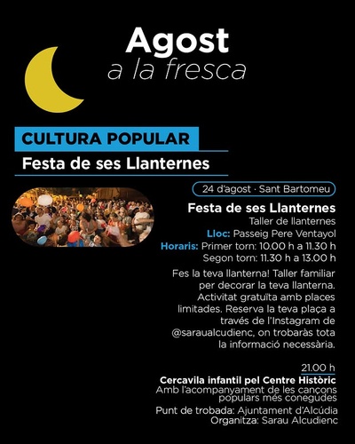 Festa de ses Llanternes: taller de llanternes