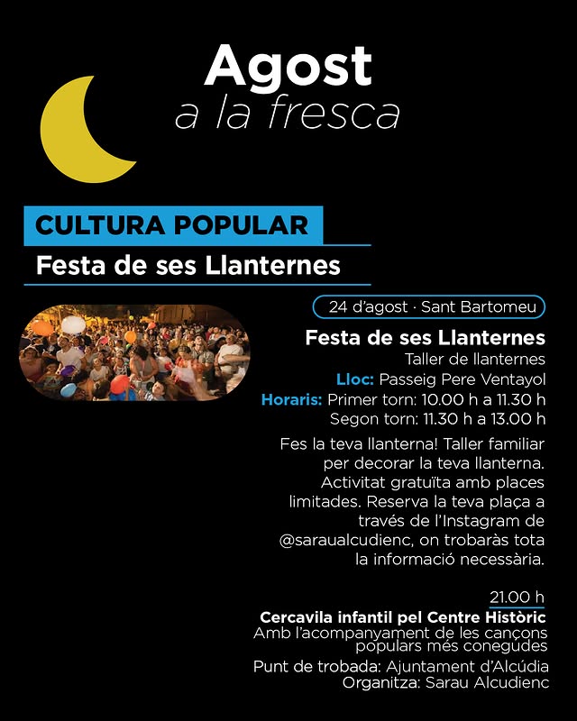 Festa de ses Llanternes: Laternenwerkstatt