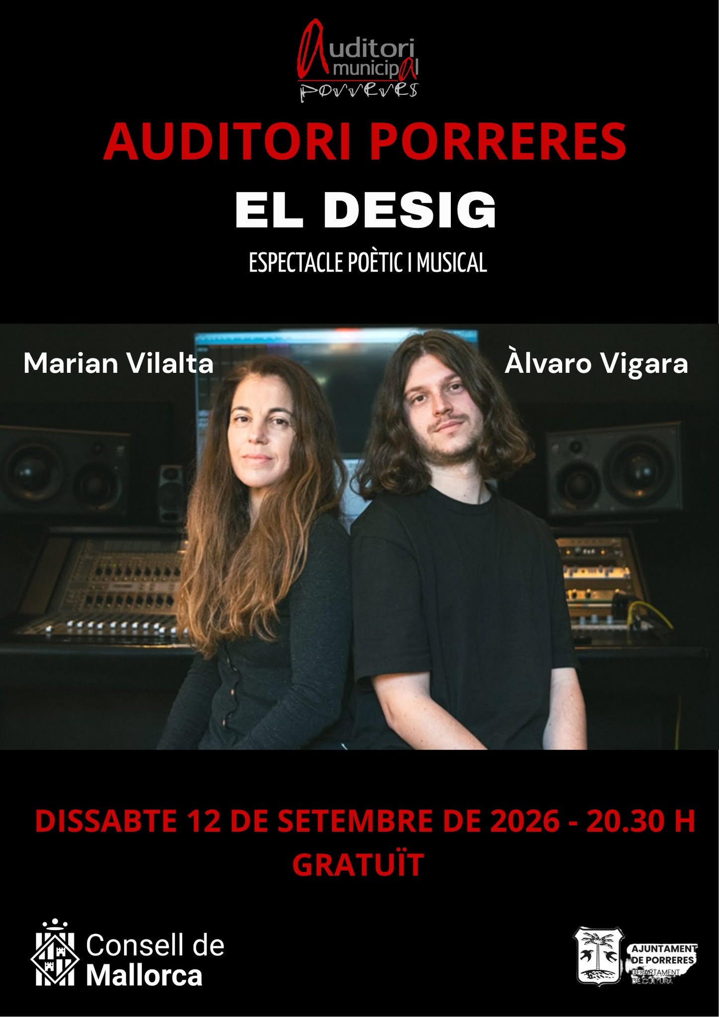 EL DESIG — a poetry and music show by Marian Vilalta and Àlvaro Vigara