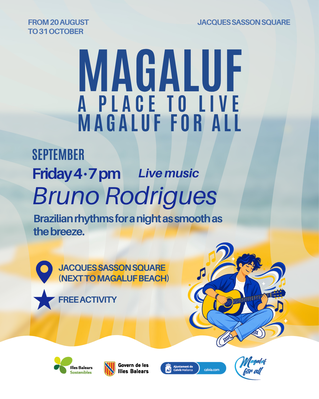 Bruno Rodrigues, live music: rhythms of Brazil