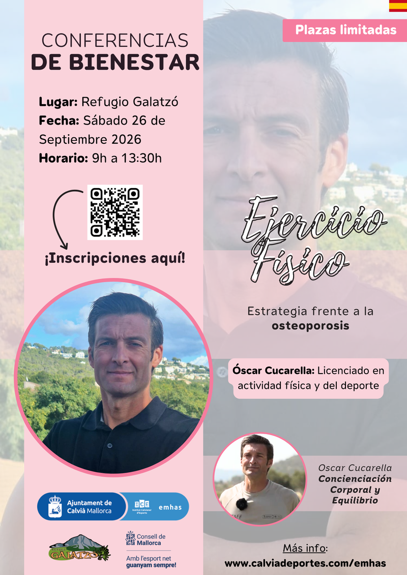 Óscar Cucarella - Conferencia de salud: ejercicio físico frente a la osteoporosis