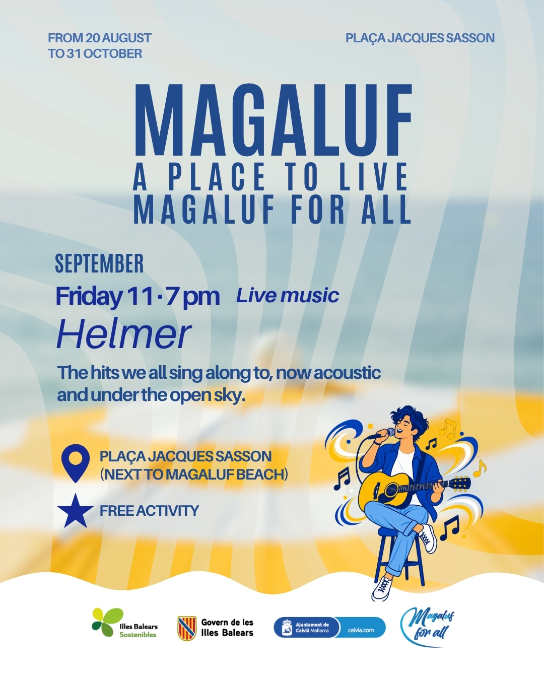 Helmer - Live music at Plaça Jacques Sasson