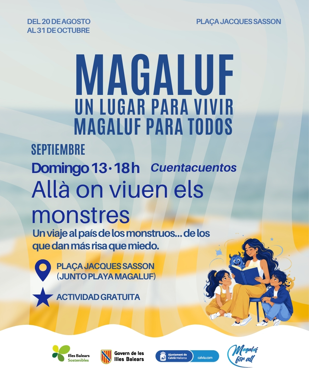 Allà on viuen els monstres - Cuentacuentos en la Plaça Jacques Sasson
