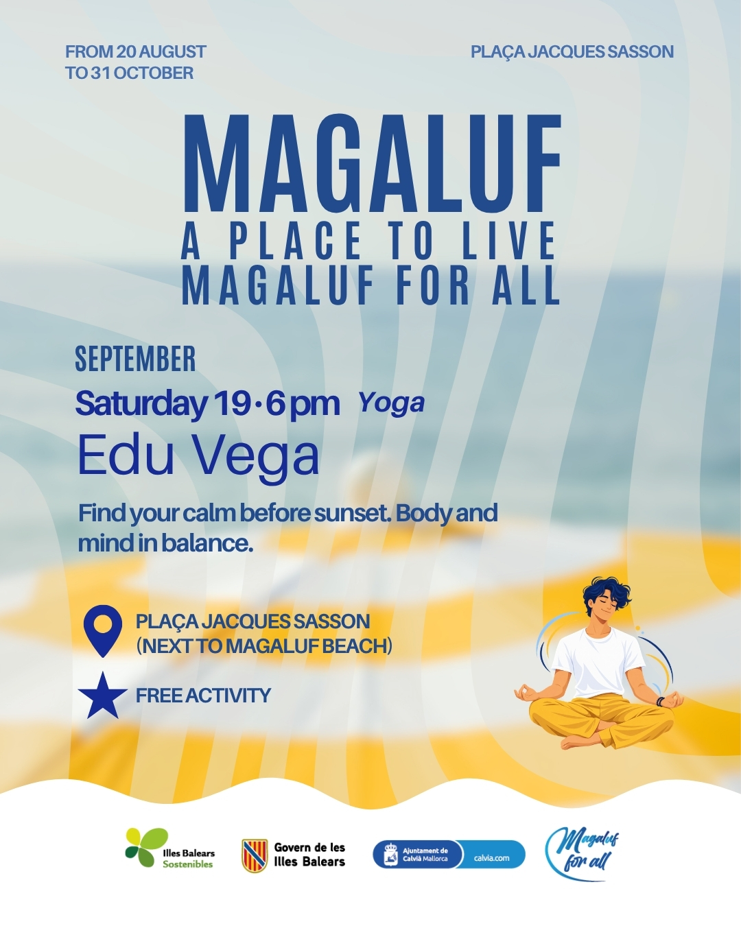 Edu Vega - Yoga at Plaça Jacques Sasson