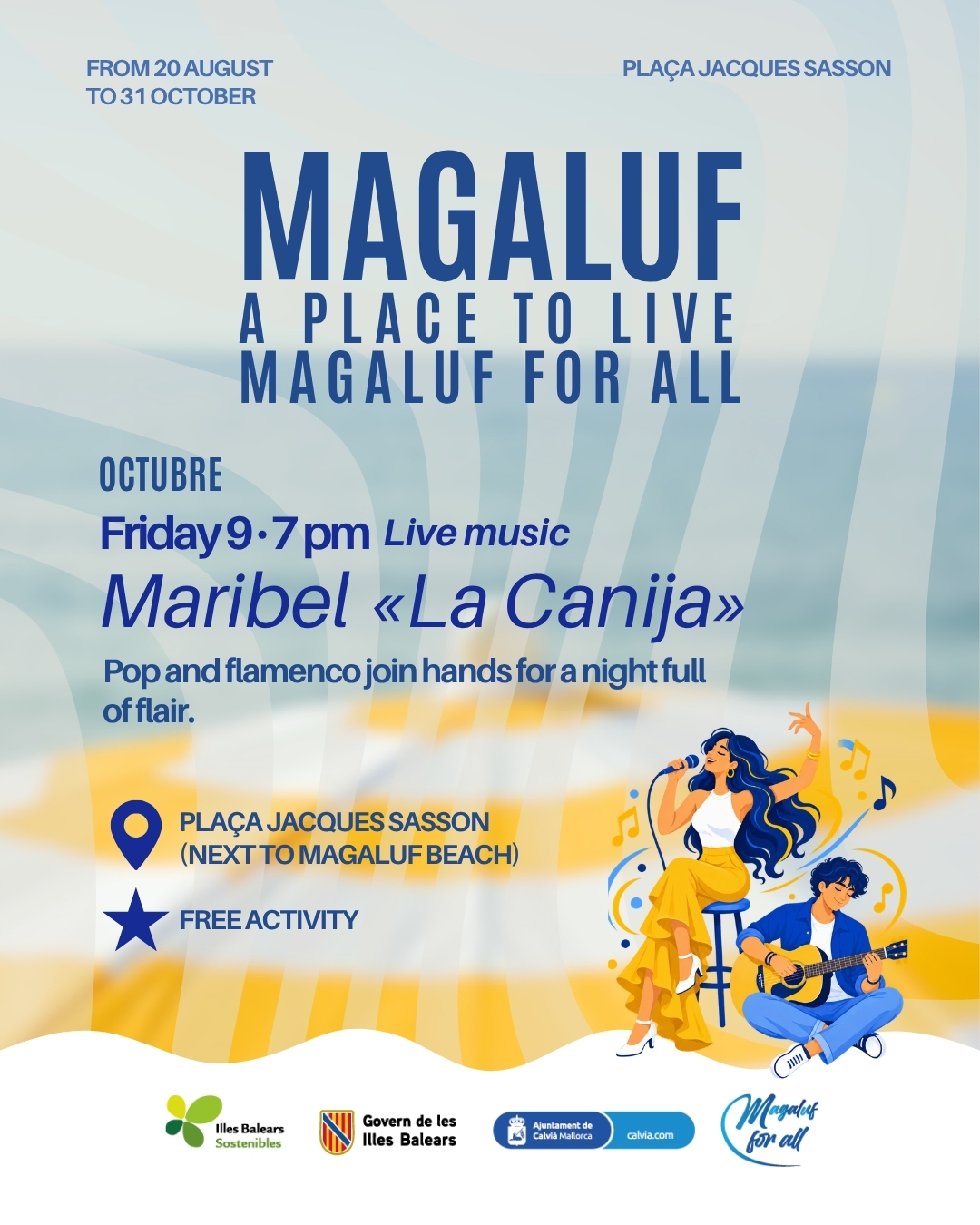 Maribel «La Canija» - Live music at Plaça Jacques Sasson