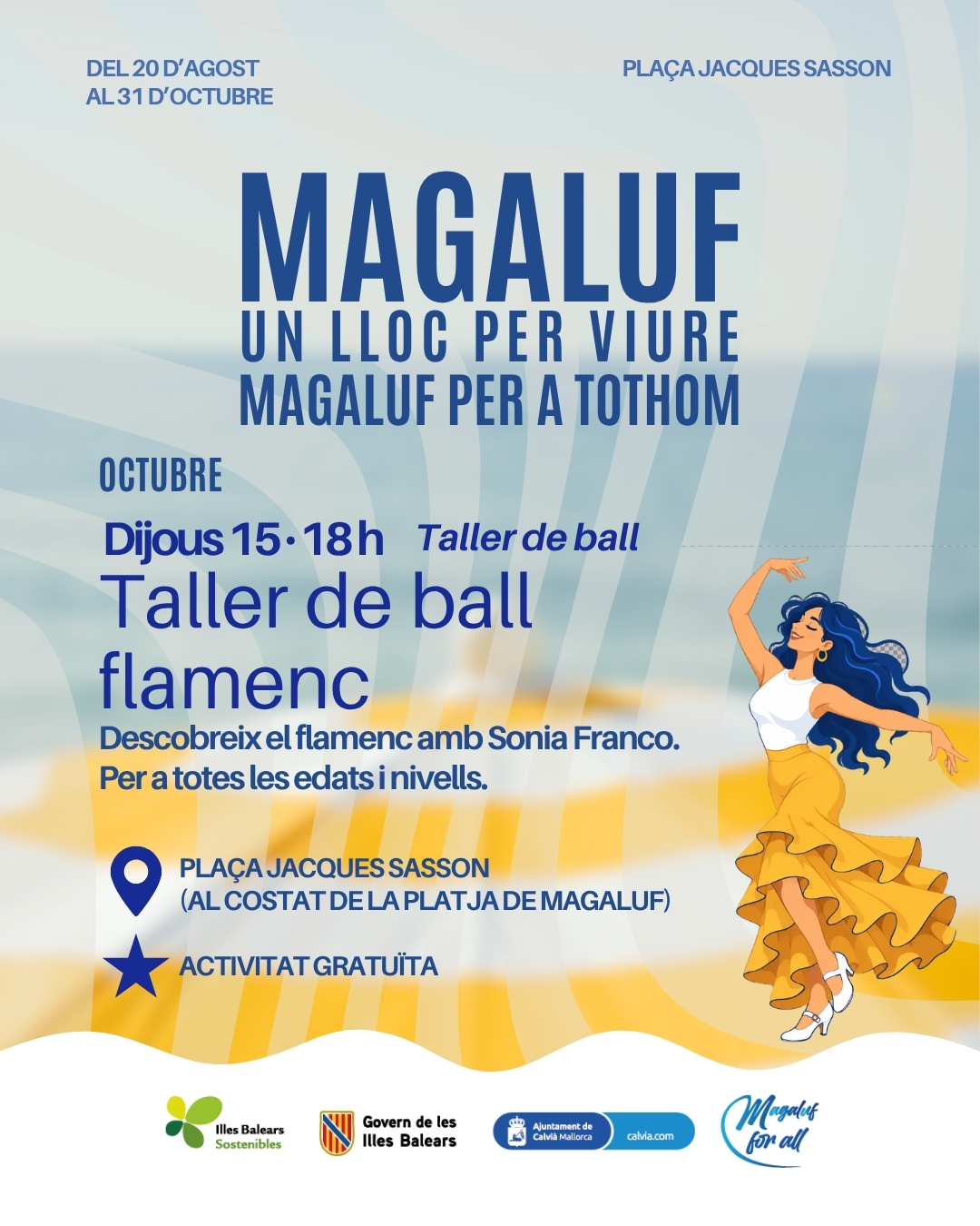Taller de ball flamenc - Taller de ball a la plaça Jacques Sasson