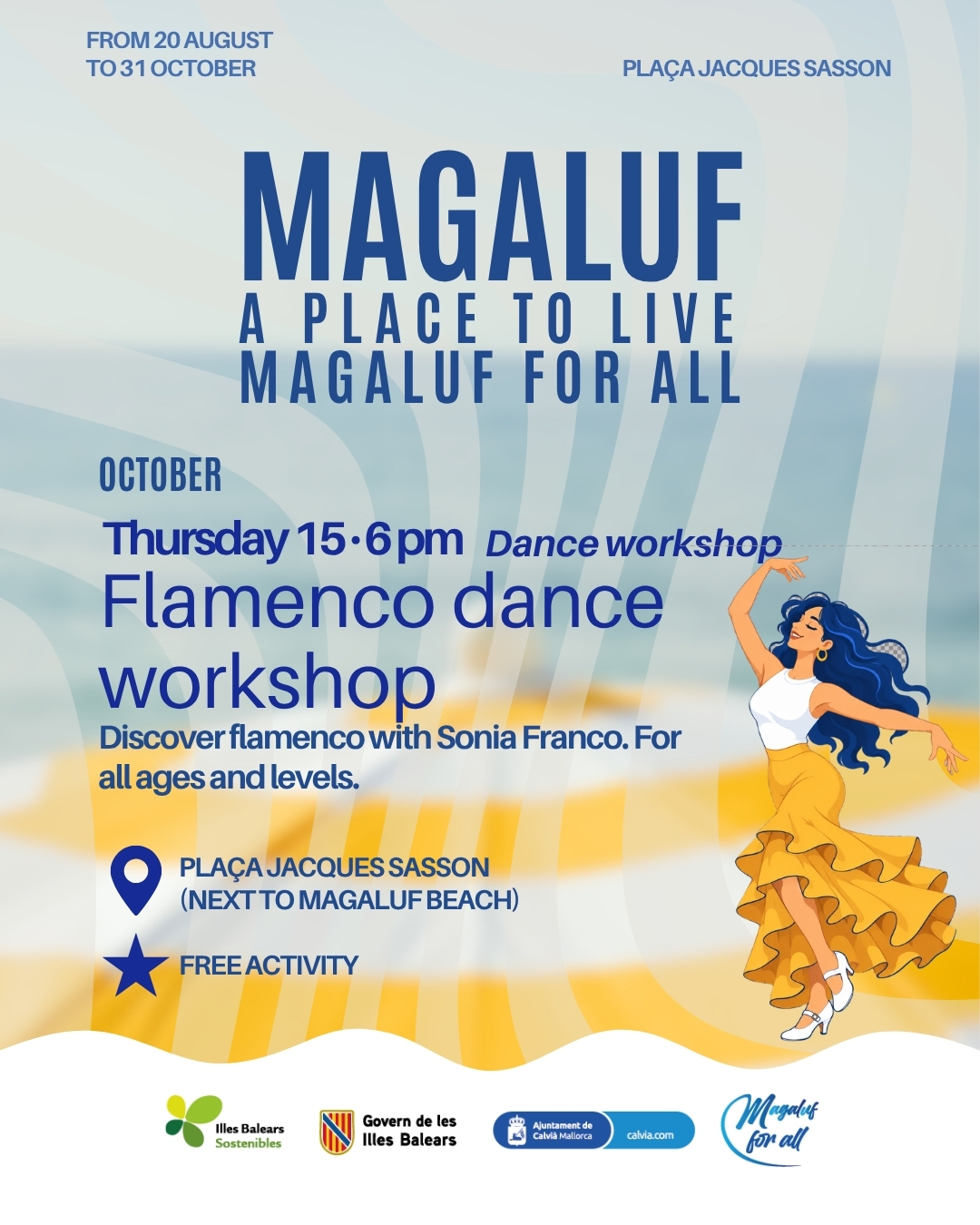 Flamenco-Tanzworkshop - Tanzworkshop auf der Plaça Jacques Sasson