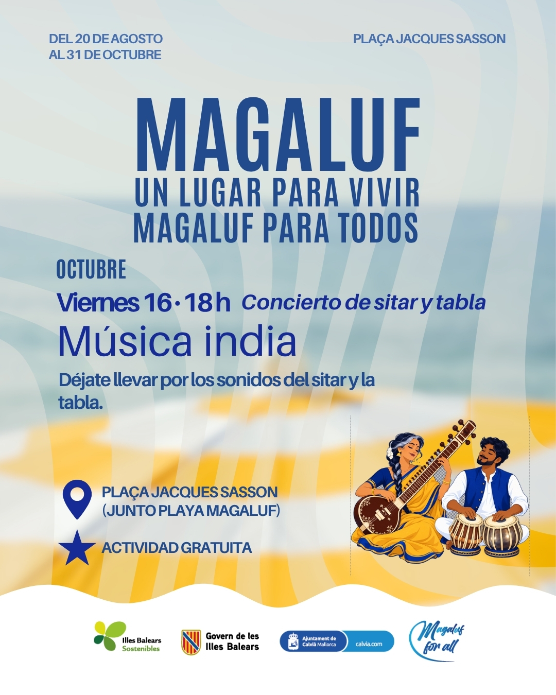 musica-india-placa-jacques-sasson-magaluf-16-octubre-2026