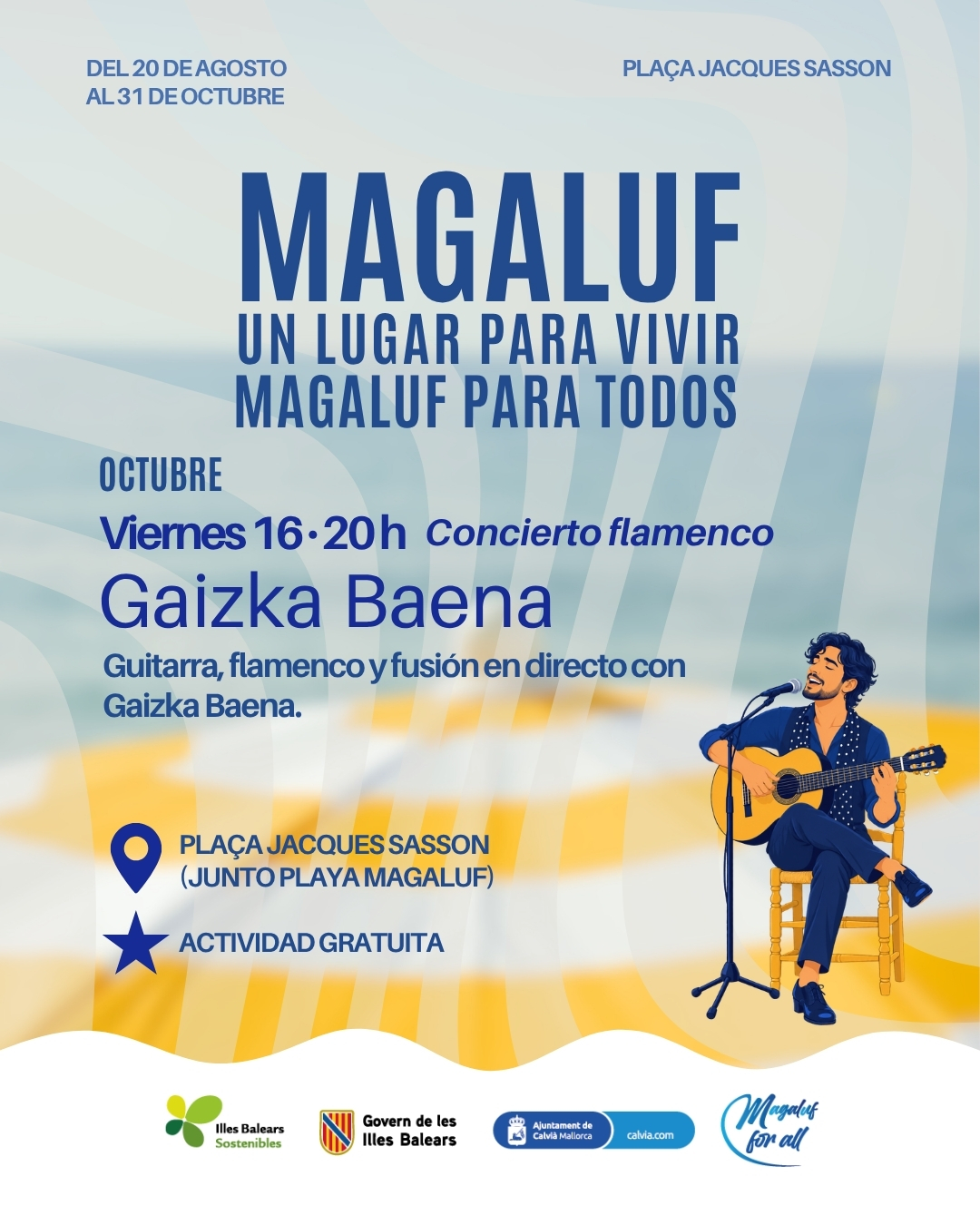 Gaizka Baena - Concierto flamenco en la Plaça Jacques Sasson