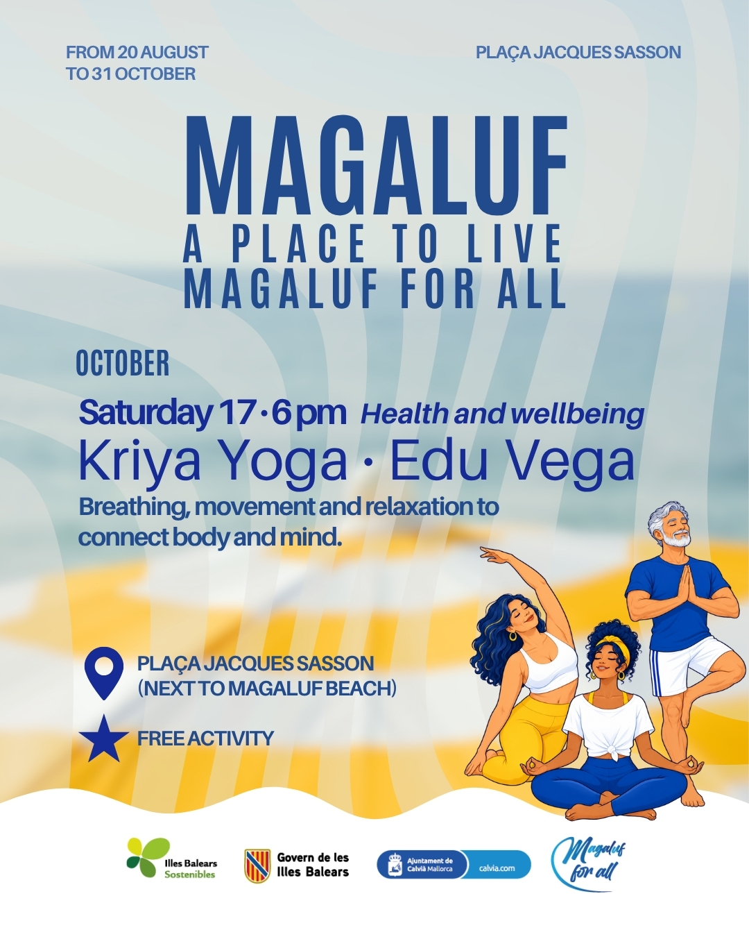 Kriya Yoga · Edu Vega - Gesundheit und Wohlbefinden auf der Plaça Jacques Sasson