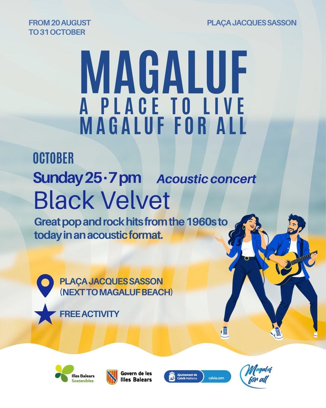 Black Velvet - Acoustic concert at Plaça Jacques Sasson
