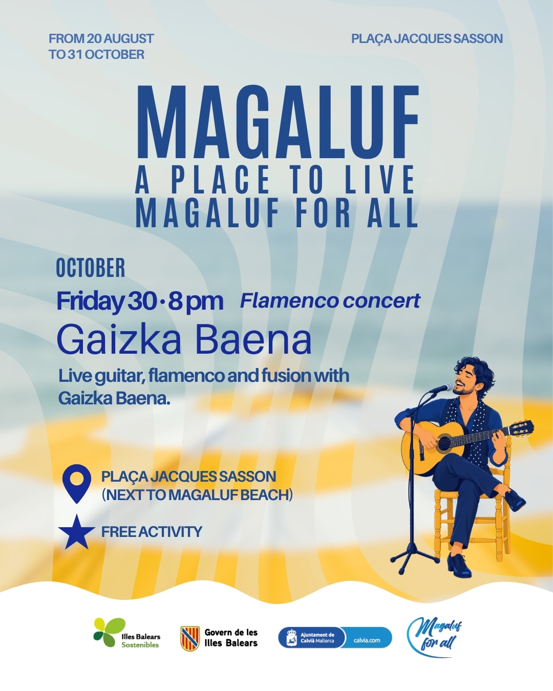 Gaizka Baena - Flamenco-Konzert auf der Plaça Jacques Sasson