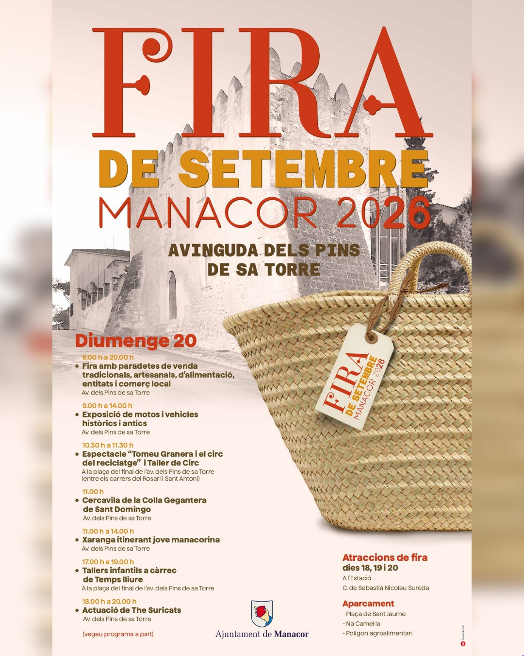 Fira de Setembre 2026 · Manacor