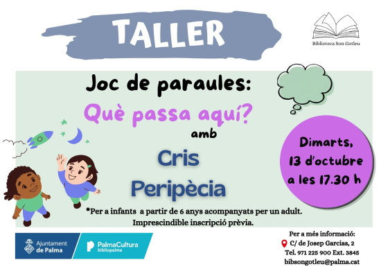 Joc de paraules: «Què passa aquí?», amb Cris Peripècia
