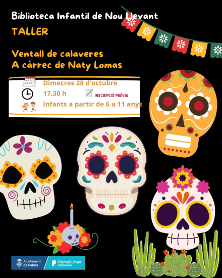 Taller infantil: Abanico de calaveras con Naty Lomas
