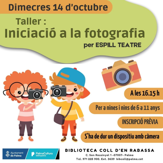 Taller infantil: Iniciació a la fotografia amb Espill Teatre