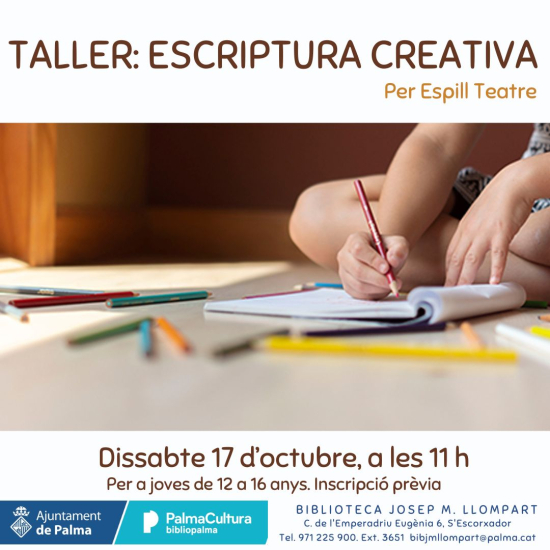 Creative Writing Workshop with Espill Teatre in Palma
