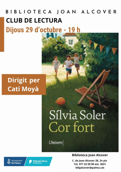 Club de lectura: 'Cor fort' de Sílvia Soler a Palma