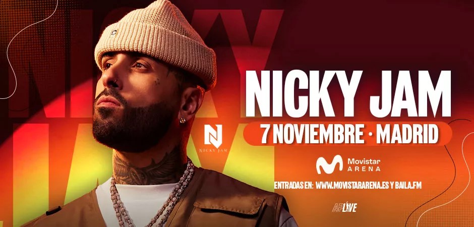 Nicky Jam en concierto en el Movistar Arena de Madrid