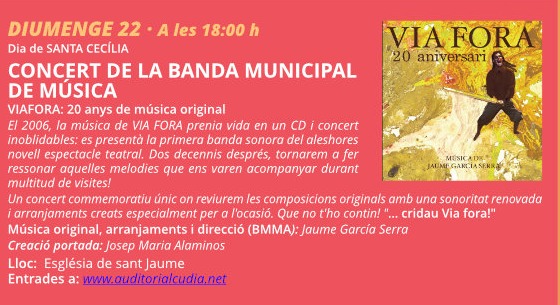 Banda Municipal d'Alcúdia: Via Fora, 20 anys de música original