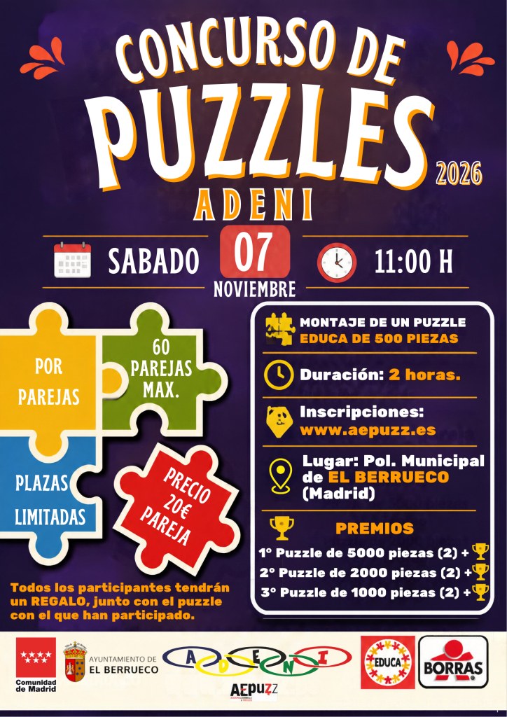 4. ADENI-Puzzle-Wettbewerb in El Berrueco