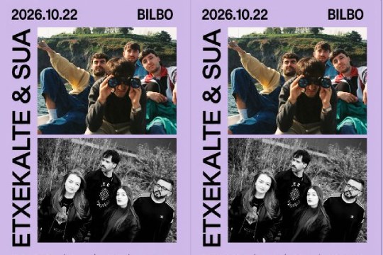 Concierto de Etxekalte y Sua en Bilboko Kafe Antzokia