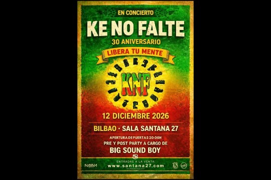 Concierto de Ke No Falte en la sala Santana 27 de Bilbao