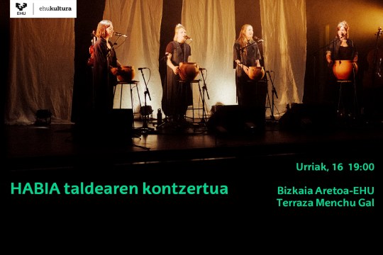 Concierto de Habia en Bizkaia Aretoa: tradición y poesía vasca