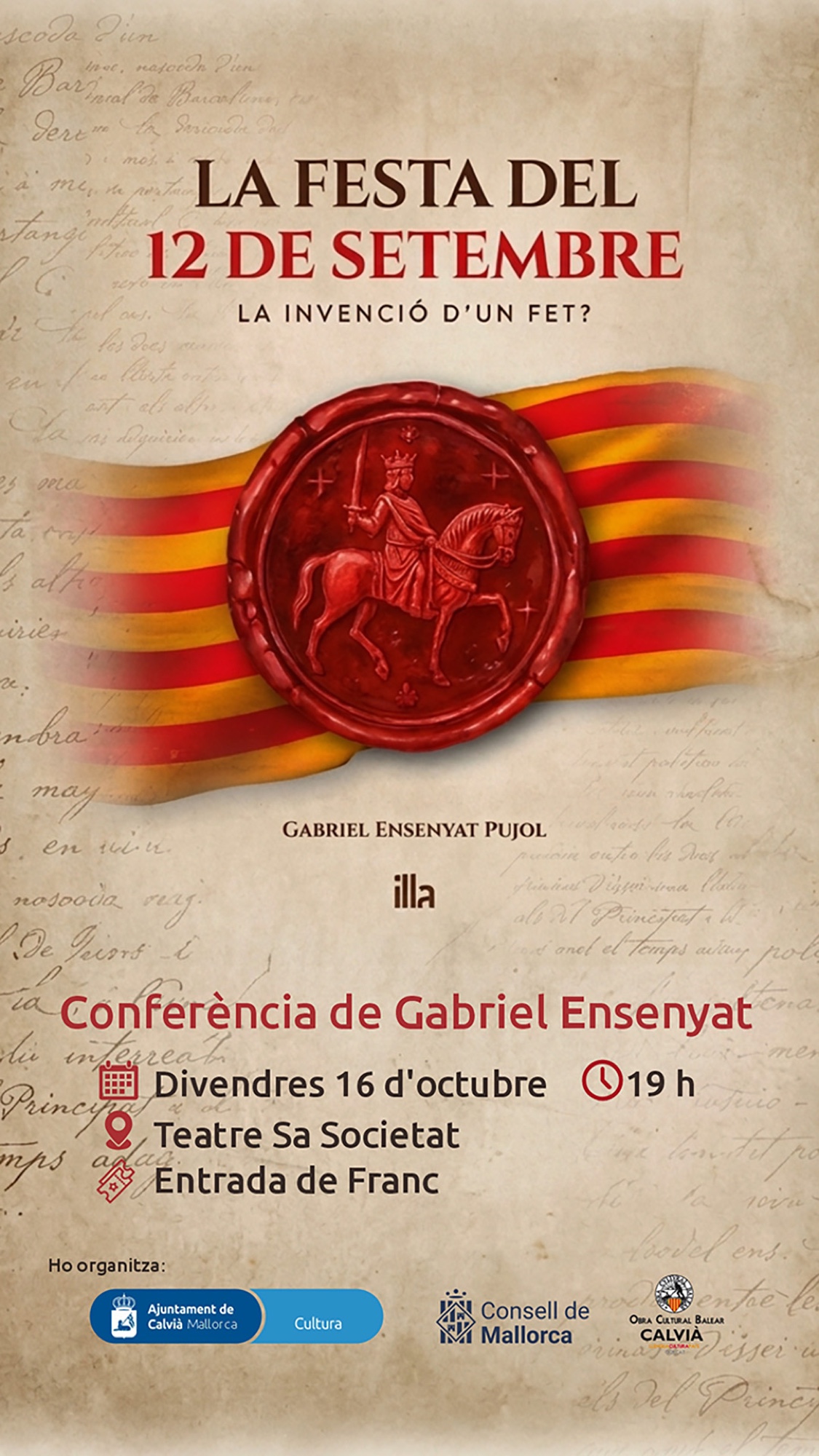 La Festa del 12 de setembre. ¿La invención de un hecho? Conferencia de Gabriel Ensenyat