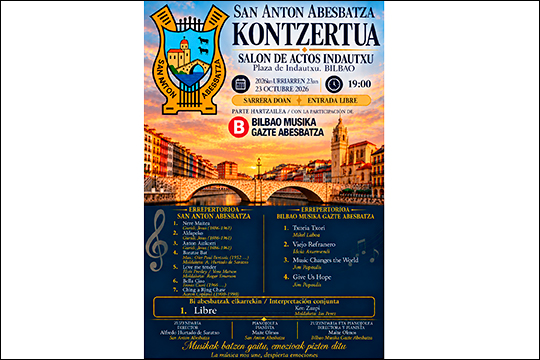 Concierto del Orfeón San Anton Abesbatza en Bilbao