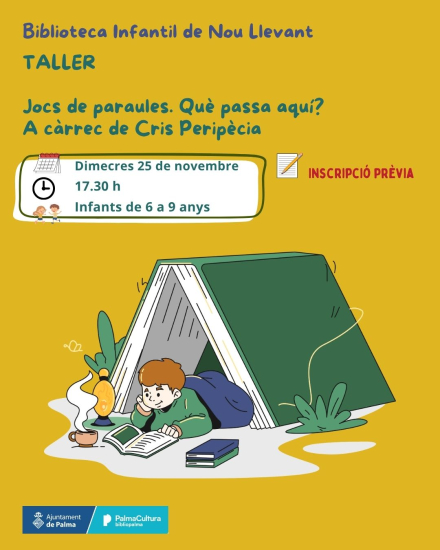 Taller infantil «Jocs de paraules» amb Cris Peripècia