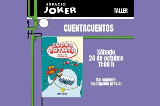 Storytelling: Superpatata 2 at Joker Comic Bookstore in Bilbao