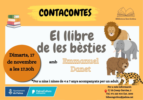 Contacontes: El llibre de les bèsties a Son Gotleu