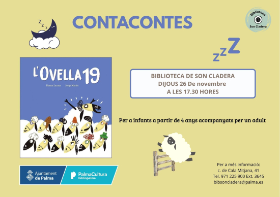 Contacontes: L’ovella 19 a la Biblioteca de Son Cladera