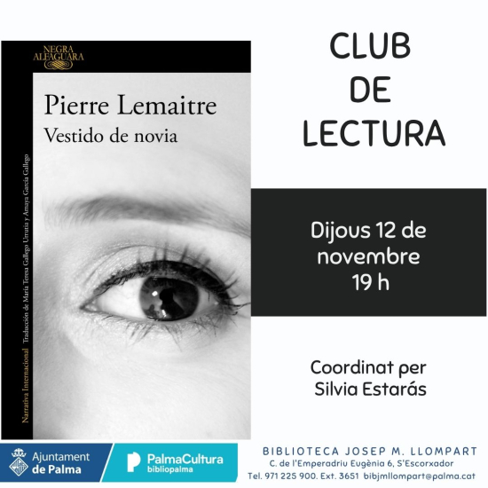 Club de lectura: «Vestit de núvia», de Pierre Lemaitre