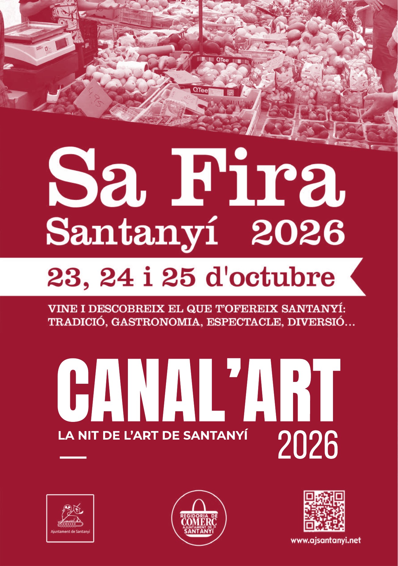 Sa Fira de Santanyí 2026: fair, food showcase, correfoc and Firafest
