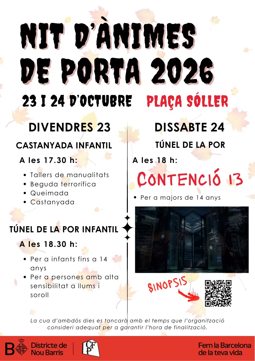 Nit d'Ànimes de Porta 2026: Castanyada infantil y túnel del terror en la plaça Sóller