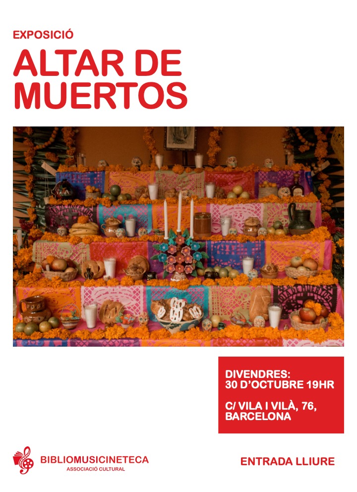Altar de morts 2026 a la BiblioMusiCineteca (Poble-sec)