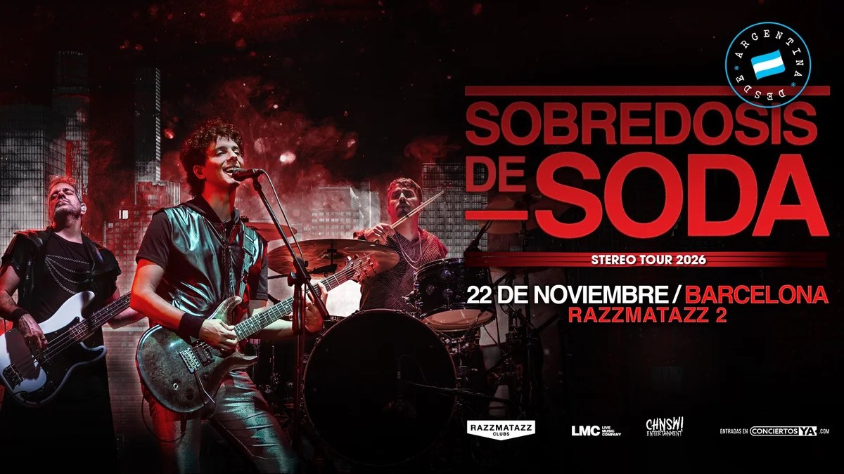 Sobredosis de Soda brings Stereo Tour 2026 to Razzmatazz