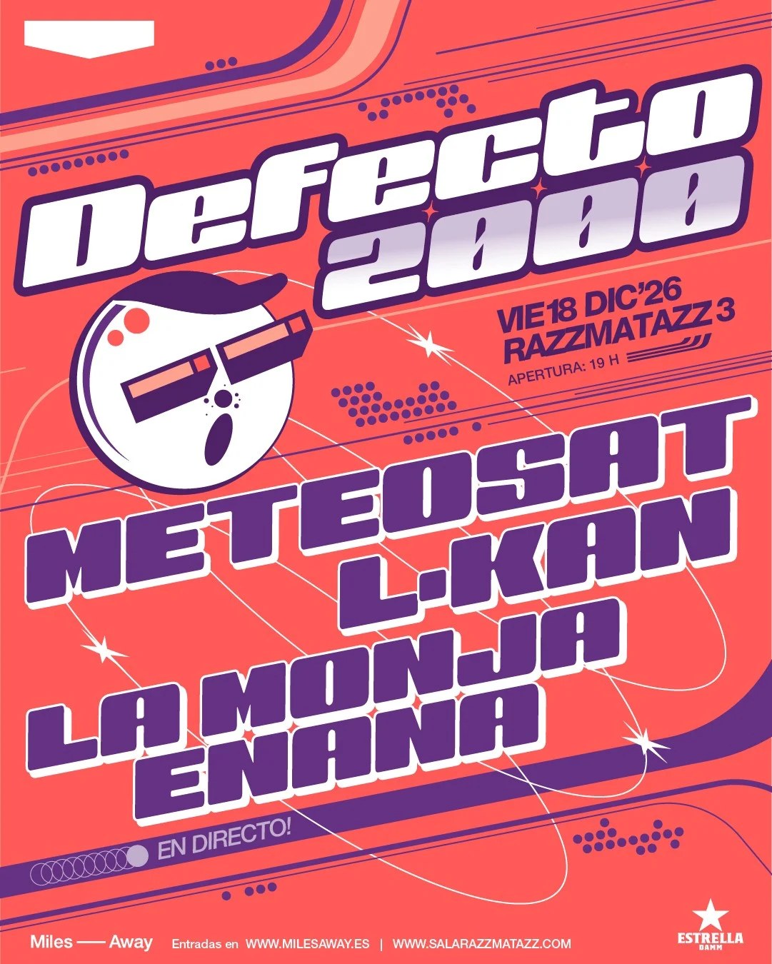 Defecto 2000 en Barcelona: Meteosat, L-Kan y La Monja Enana