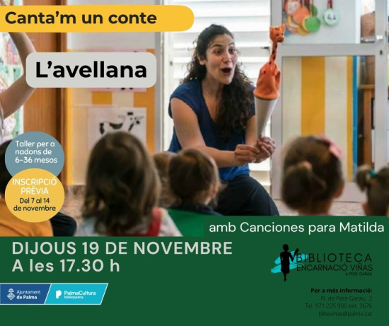 Canta’m un conte: L’avellana con Canciones para Matilda