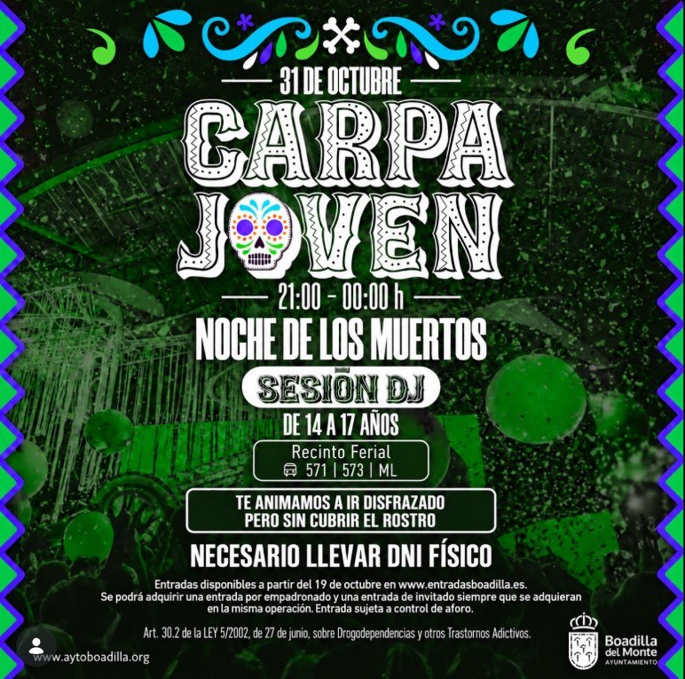 Carpa Joven: Noche de Muertos en Boadilla del Monte