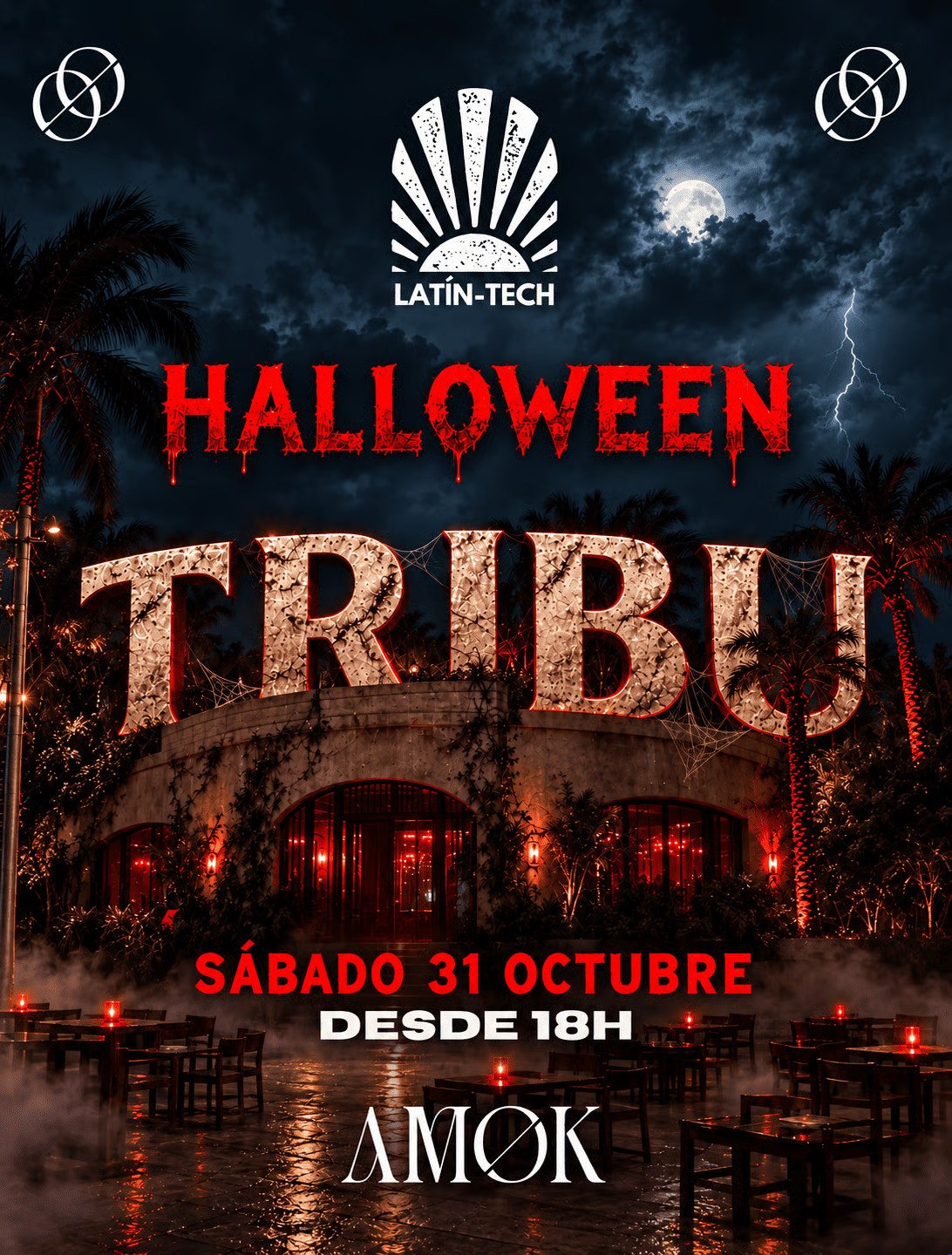 Tribu Halloween Sunset Party a AMØK Mallorca