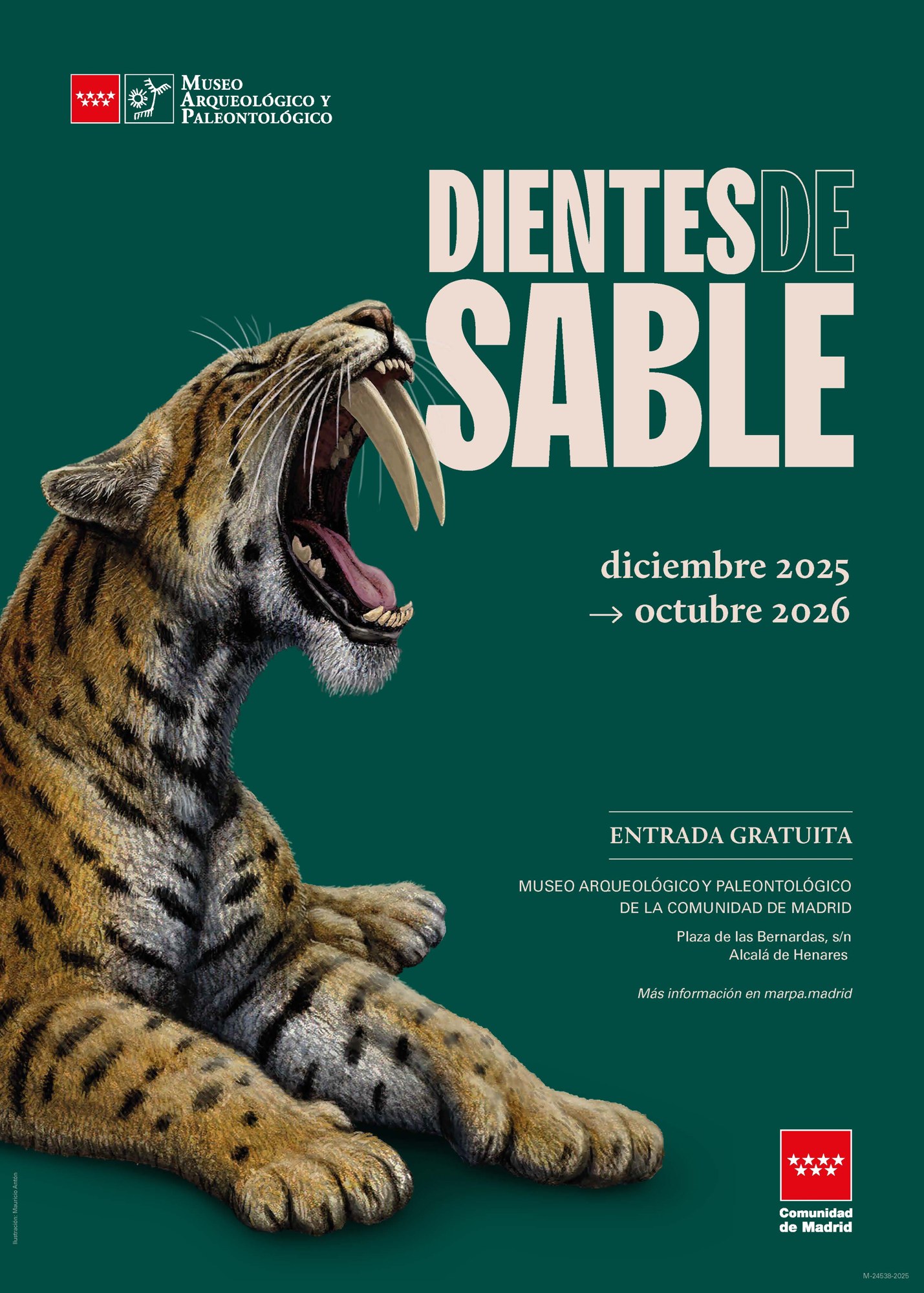 Exposición «Dientes de sable» en Alcalá de Henares