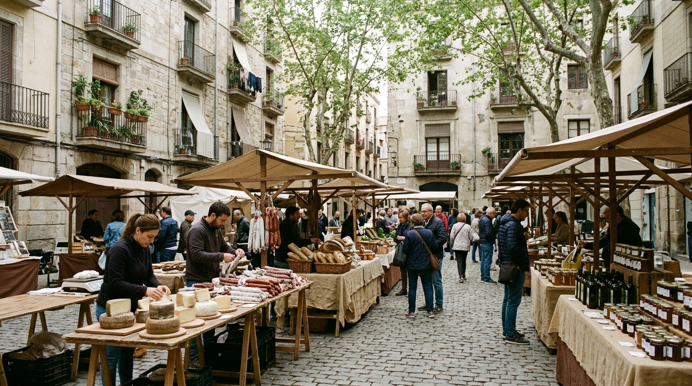 Artisan Cured Meats Fair in Plaça de Sarrià