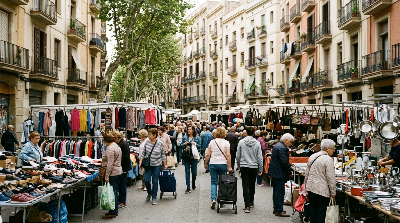 Petit Mercat de Trinitat Nova: mercat setmanal a l'aire lliure