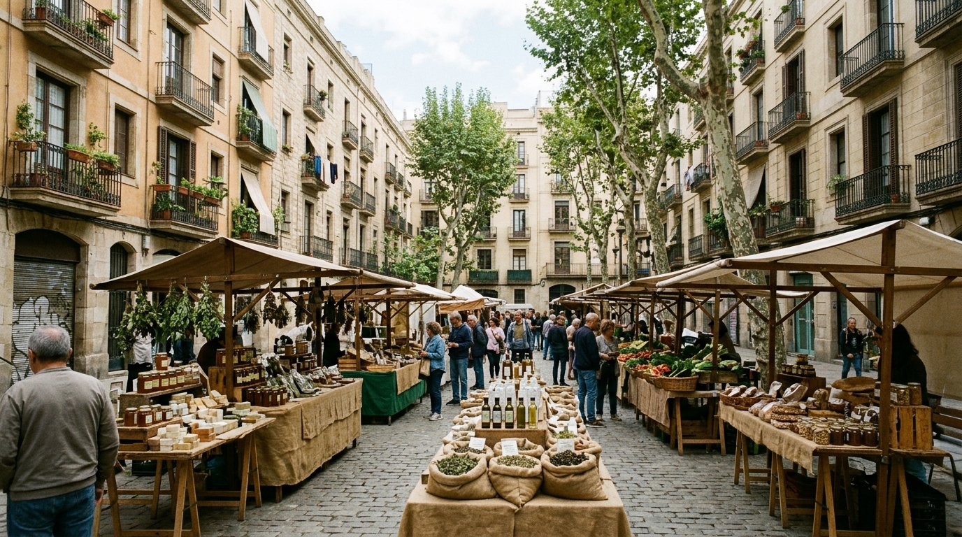 Fira Tradicional de Productes Naturals a la Sagrada Família
