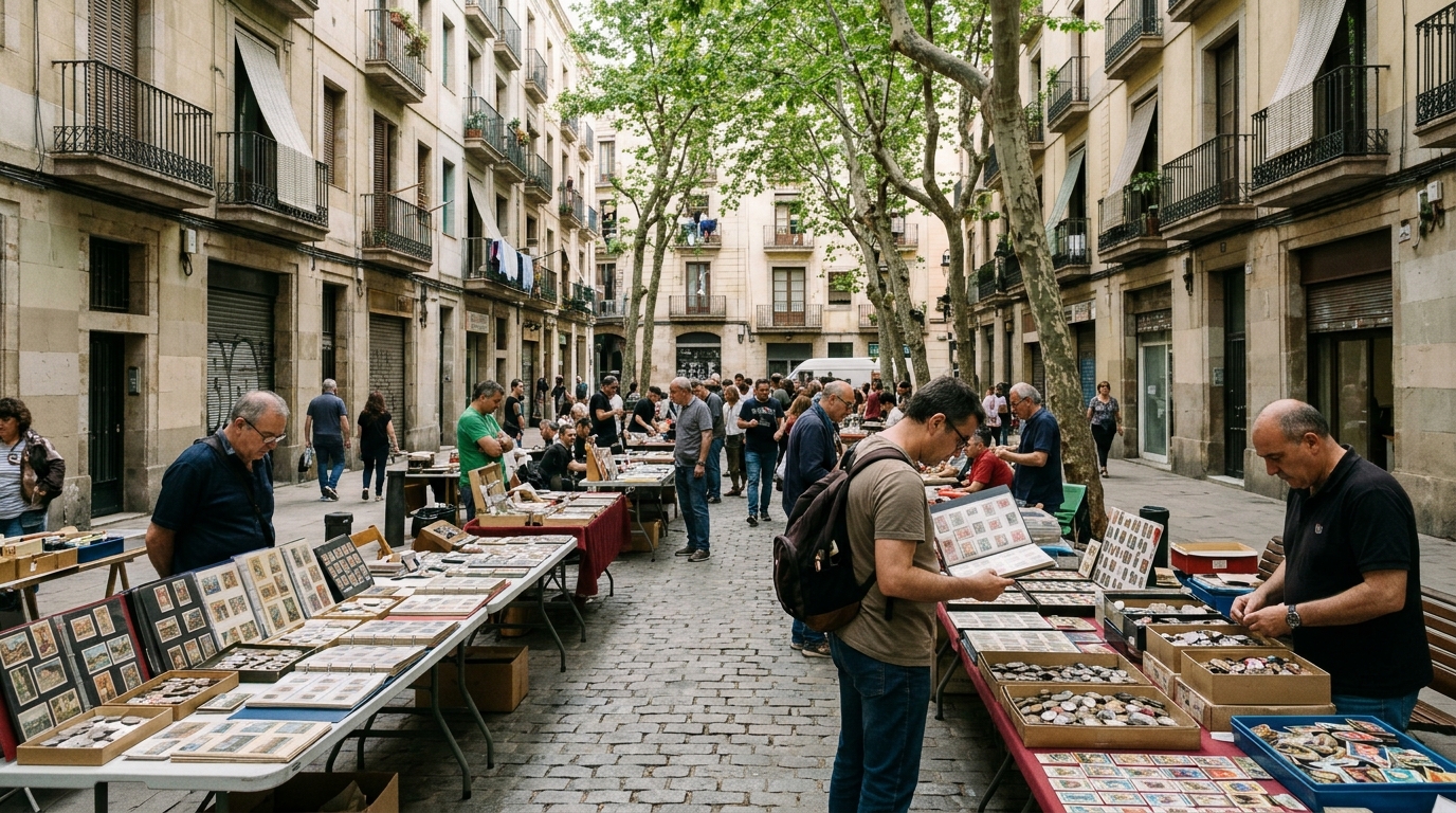 Mercat de Pins en Passeig de Lluís Companys de Barcelona